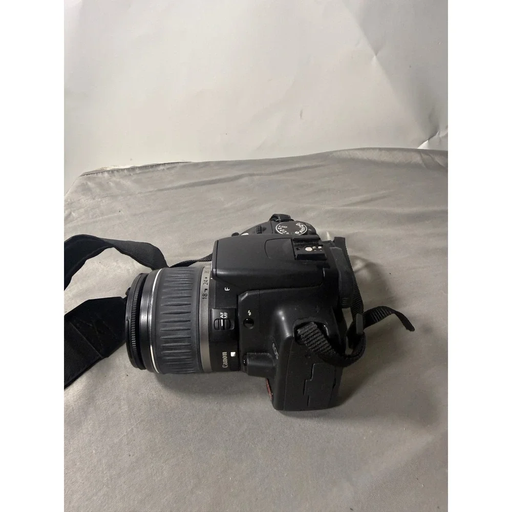 Canon EOS Digital Rebel XT DSLR Camera Black 18-55mm Lens Charger Case Bundle